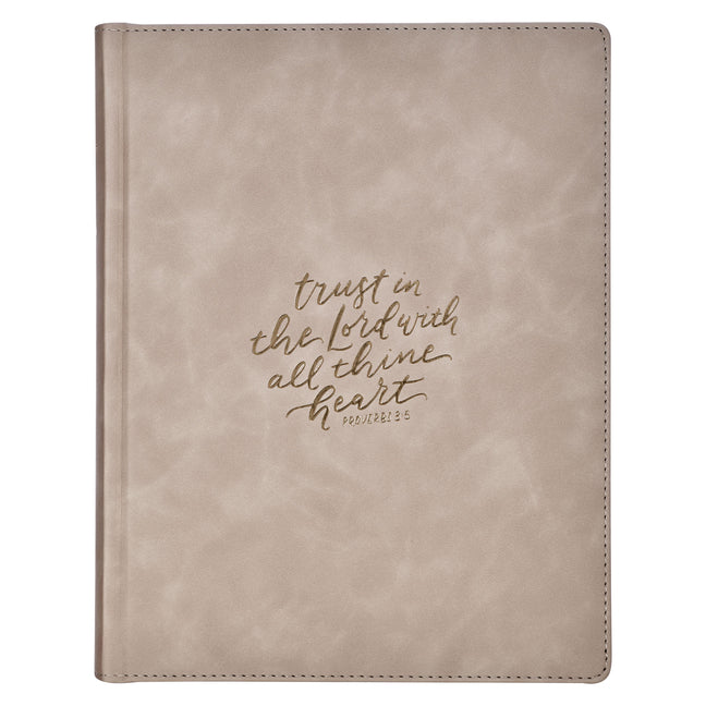 Book cover for KJV Bible Note-Taking LP Faux Leather Hardcover Trust the Lord, Prov. 3:5
