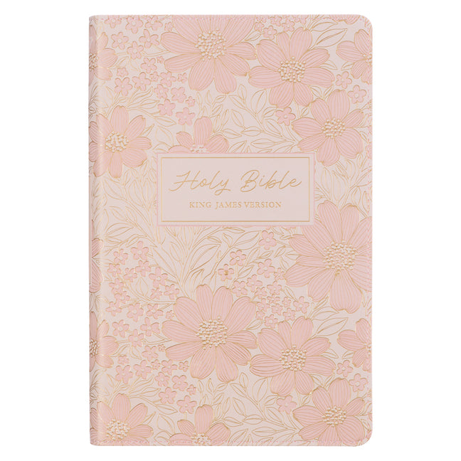 Book cover for KJV Bible Deluxe Gift Faux Leather, Pink