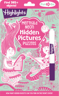 Book cover for Mermaid Neon Hidden Pictures Puzzles