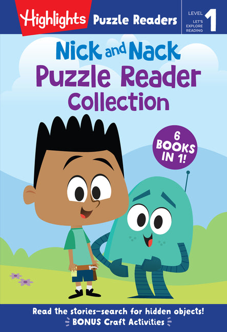 Book cover for Nick and Nack Puzzle Reader Collection: Level 1 6-In-1 Beginner Story Collection for Kids Learning to Read, Practice New Reading Skills and Sight Word