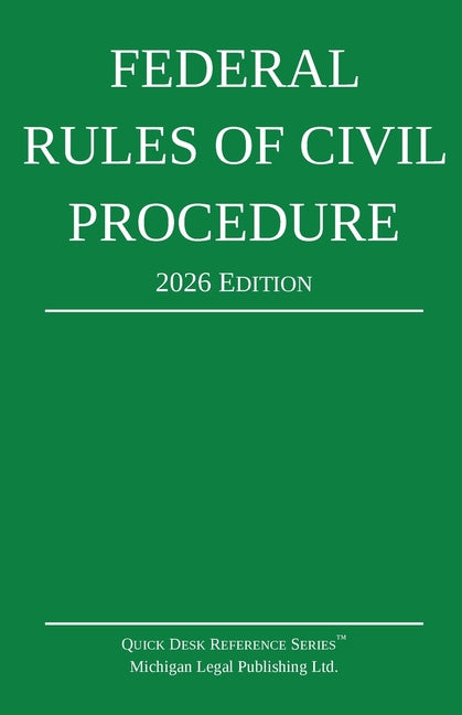Book cover for Federal Rules of Civil Procedure; 2026 Edition: With Statutory Supplement
