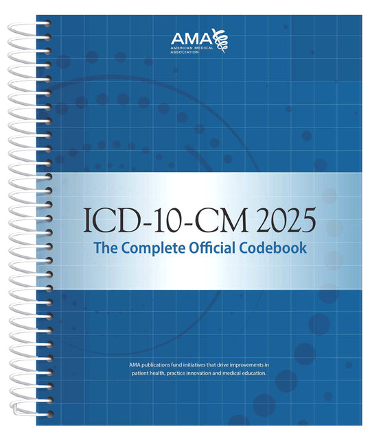 Book cover for ICD-10-CM 2025 the Complete Official Codebook