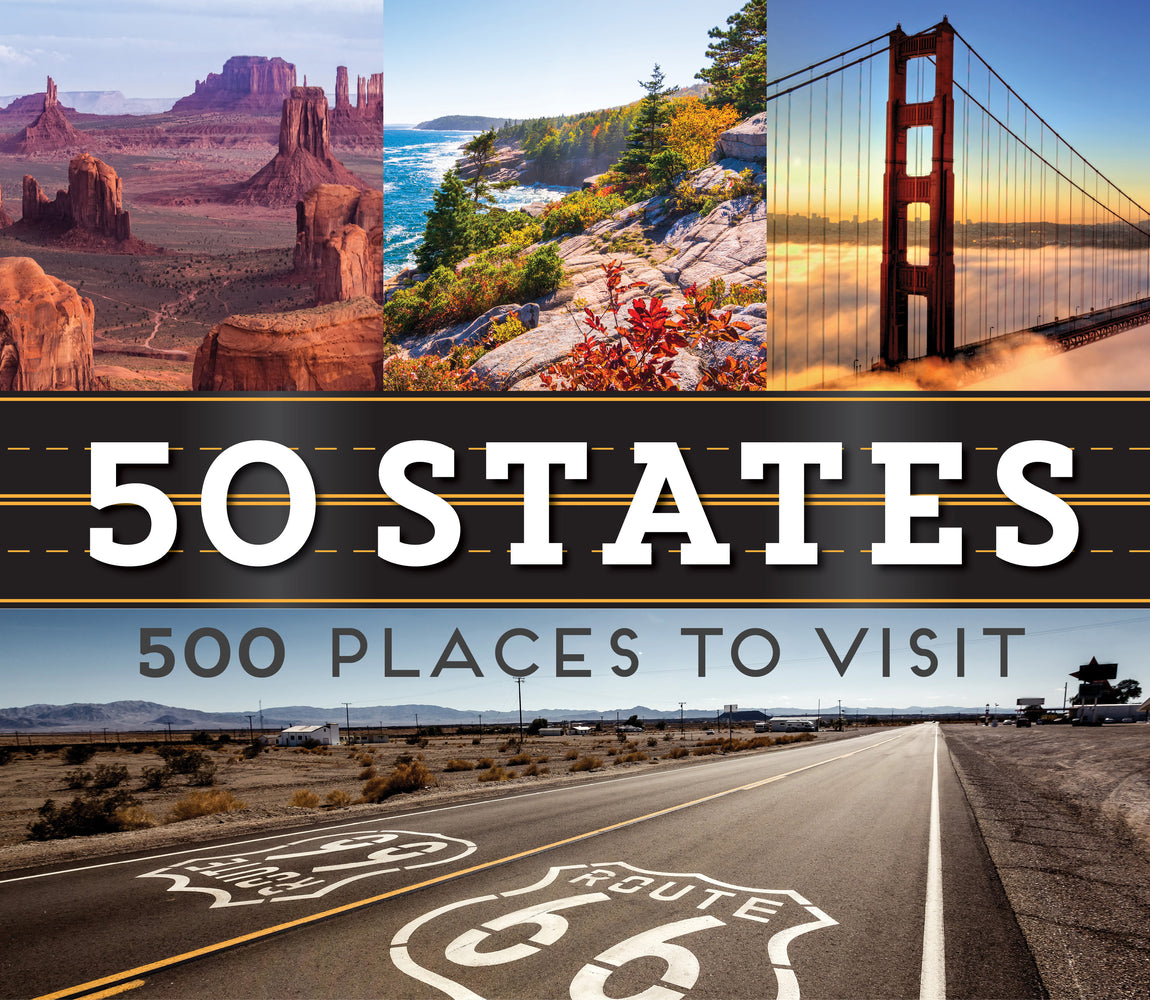 Book cover for 50 States 500 Places to Visit