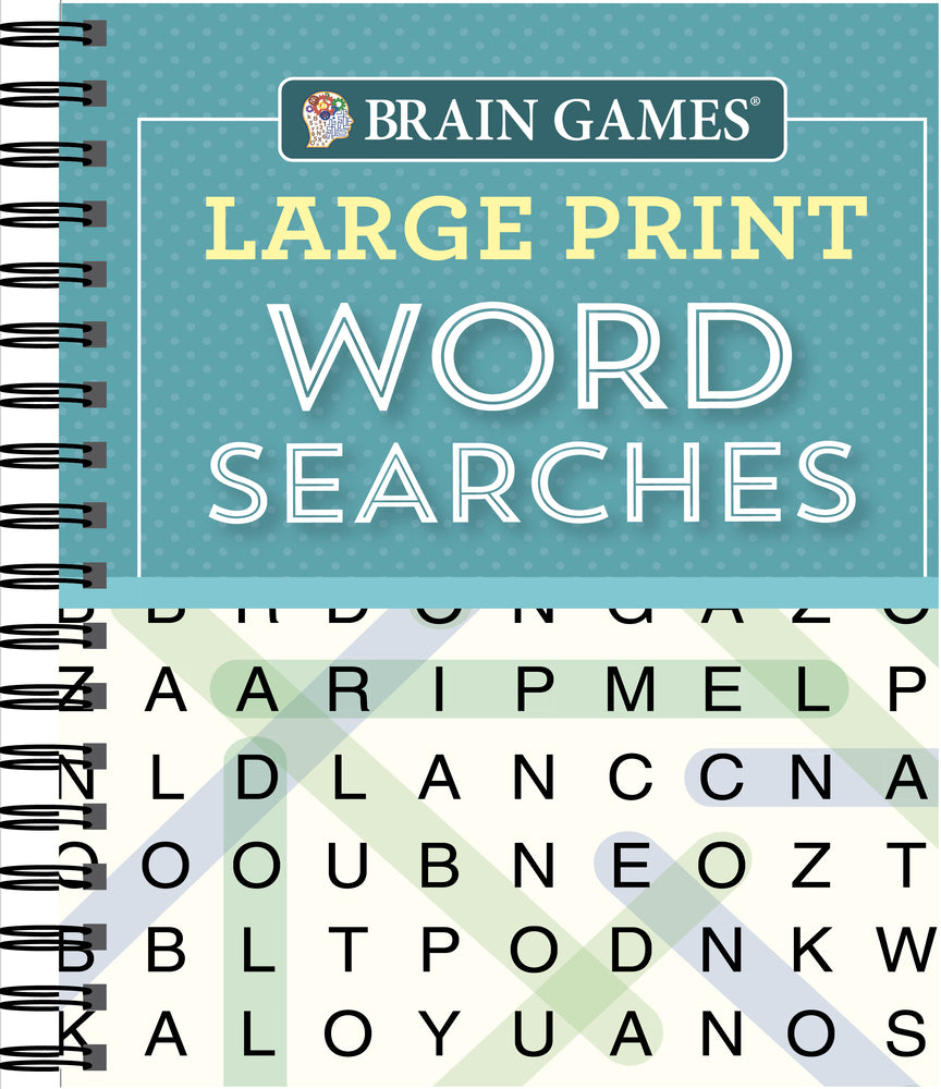 Book cover for Brain Games - Large Print Word Searches (Teal)