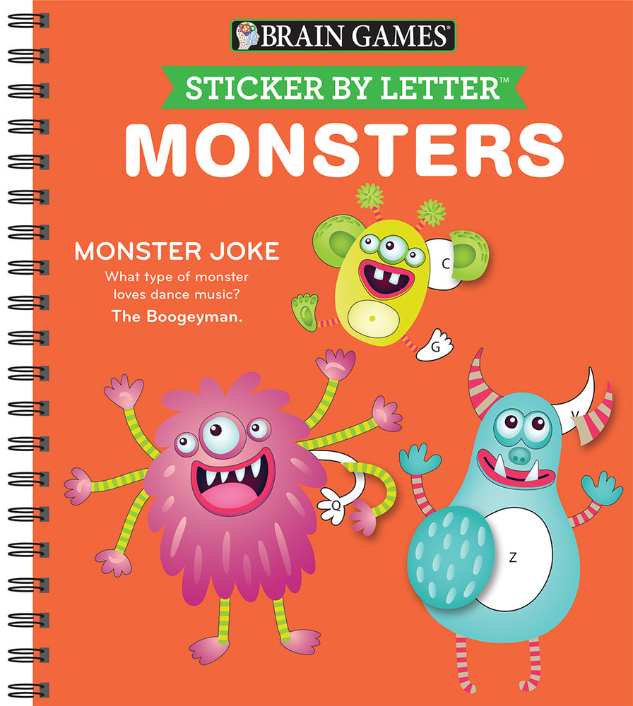 Book cover for Sticker by Letter: Monsters