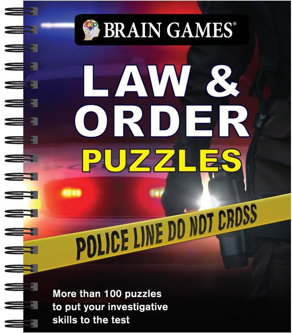 Book cover for Brain Games - Law & Order Puzzles