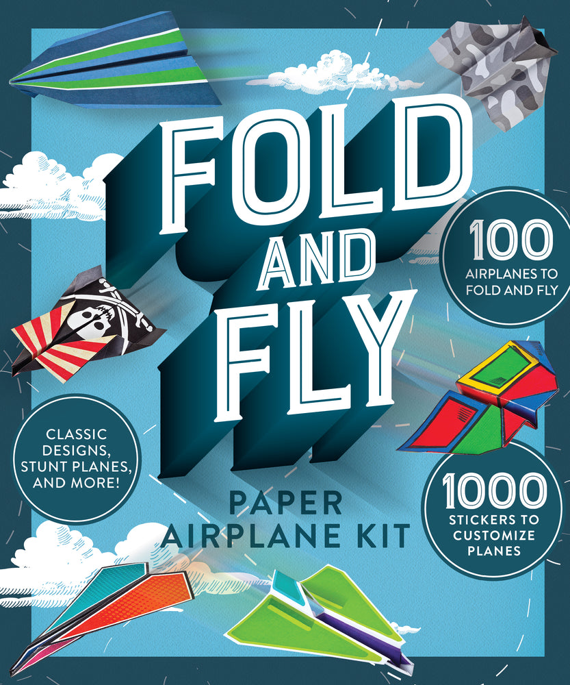 Book cover for Fold and Fly Paper Airplane Kit