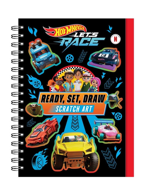 Book cover for Hot Wheels Let's Race: Ready, Set, Draw - Scratch Art