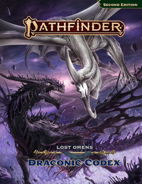 Book cover for Pathfinder Lost Omens Draconic Codex