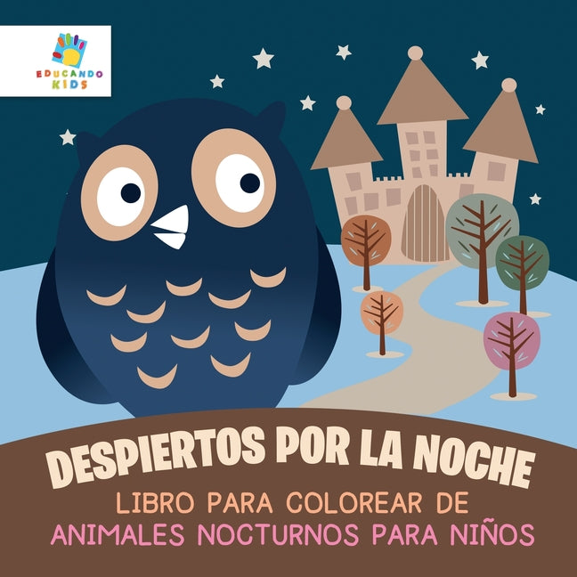 Book cover for Despiertos por la Noche: Libro para Colorear de Animales Nocturnos para Niños