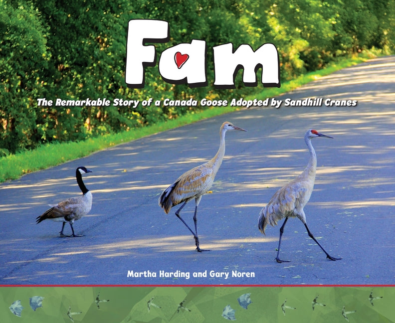 Book cover for Fam: The Remarkable Story of a Canada Goose Adopted by Sandhill Cranes