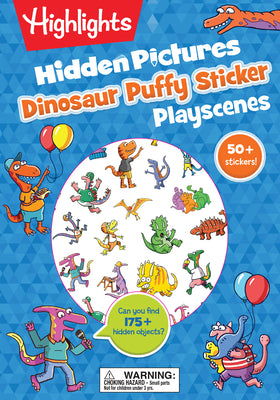 Book cover for Dinosaur Hidden Pictures Puffy Sticker Playscenes