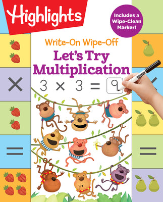 Book cover for Write-On Wipe-Off Let's Try Multiplication