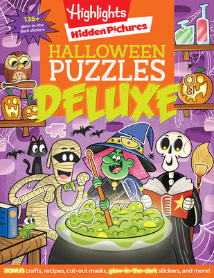 Book cover for Halloween Puzzles Deluxe