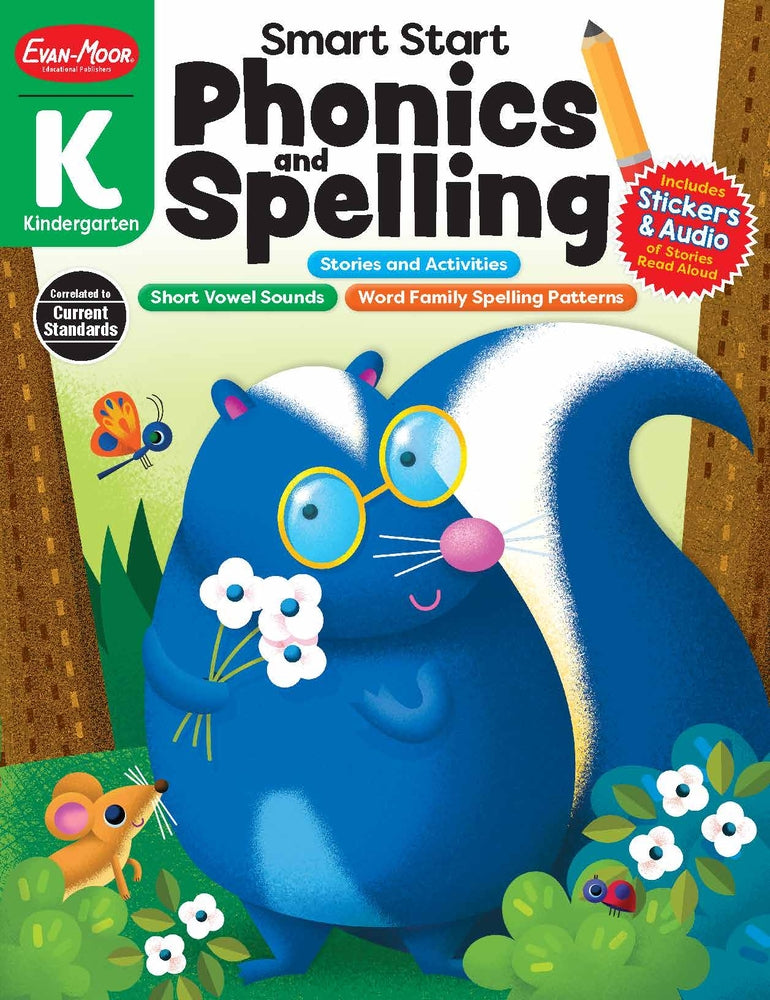 Book cover for Smart Start: Phonics and Spelling, Grade K Workbook