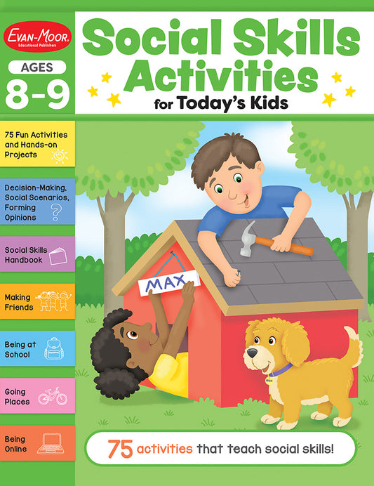 Book cover for Social Skills Activities for Today's Kids, Ages 8 - 9 Workbook