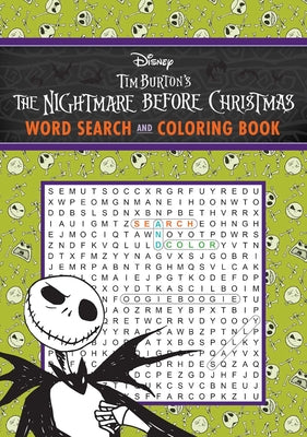 Book cover for Disney Tim Burton's the Nightmare Before Christmas Word Search and Coloring Book