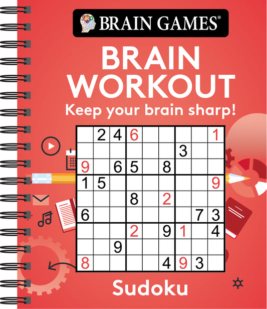 Book cover for Brain Games - Brain Workout: Sudoku