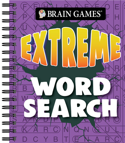Book cover for Brain Games - Extreme Word Search (Purple)