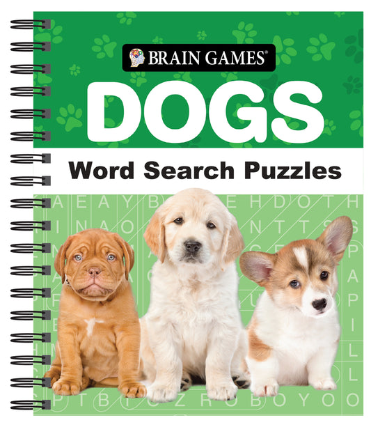 Book cover for Brain Games - Dogs Word Search Puzzles