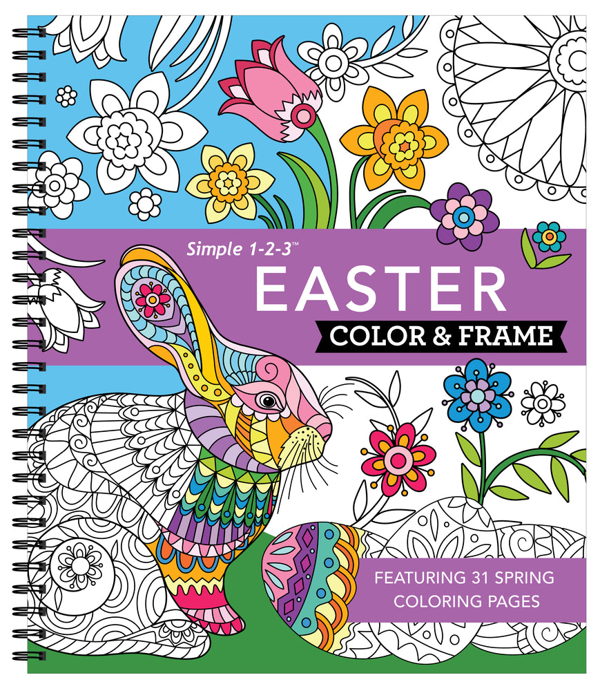 Book cover for Color & Frame - Easter (Coloring Book)