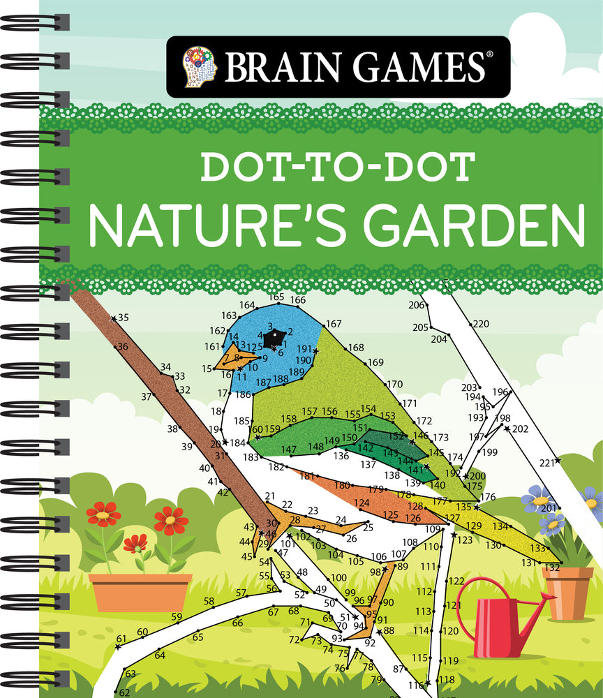 Book cover for Brain Games - Dot-To-Dot Nature's Garden