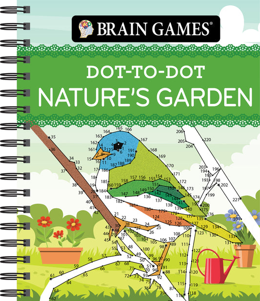 Book cover for Brain Games - Dot-To-Dot Nature's Garden