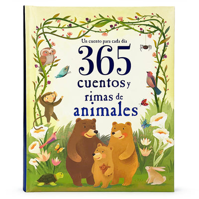 Book cover for 365 Cuentos Y Rimas de Animales (Spanish Edition)