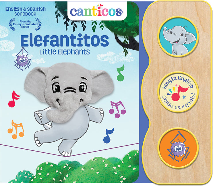 Book cover for Canticos Elefantitos / Little Elephants (Bilingual)