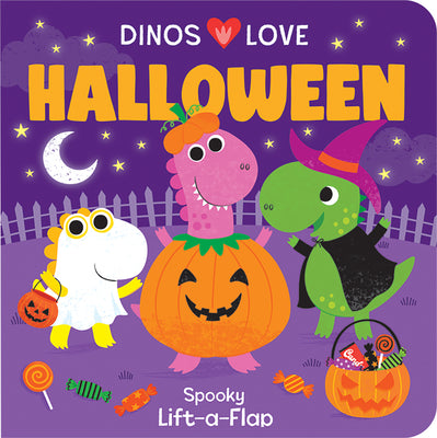 Book cover for Dinos Love Halloween