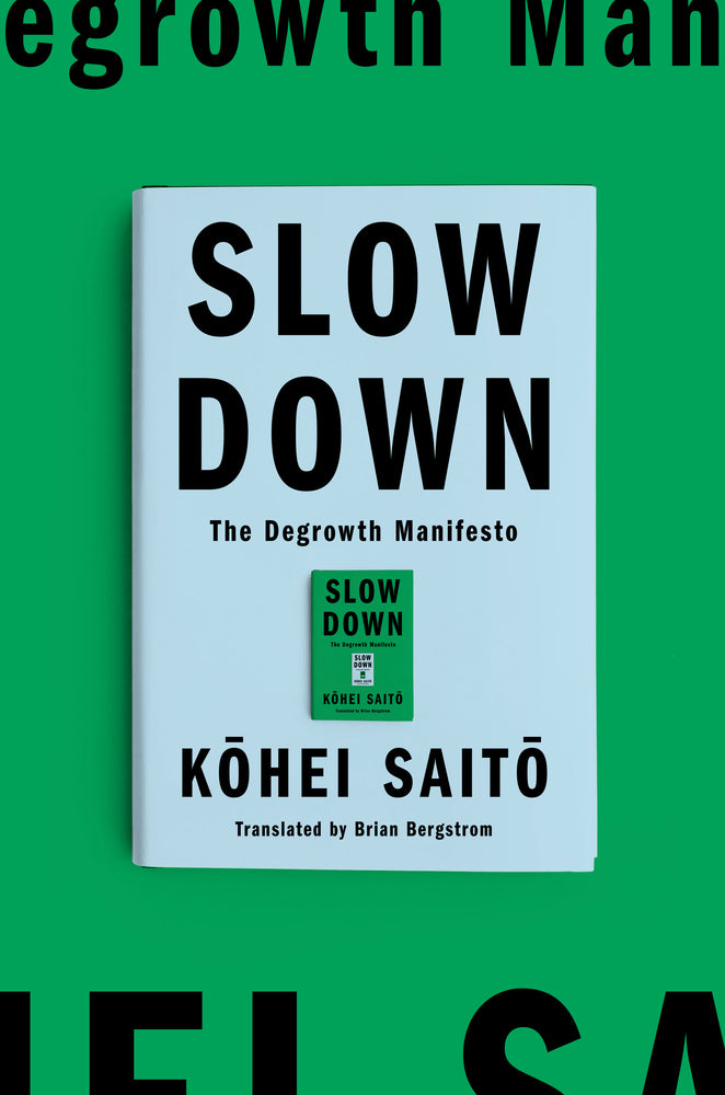 Book cover for Slow Down: The Degrowth Manifesto