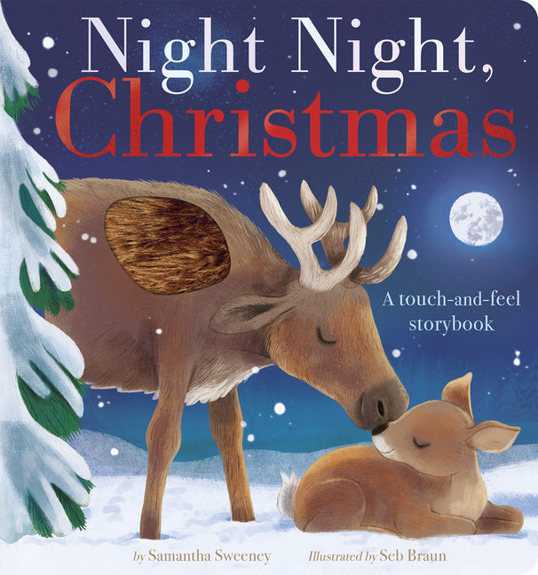 Book cover for Night Night, Christmas: A Touch-And-Feel Storybook