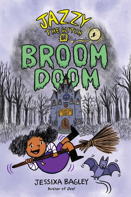 Book cover for Jazzy the Witch in Broom Doom