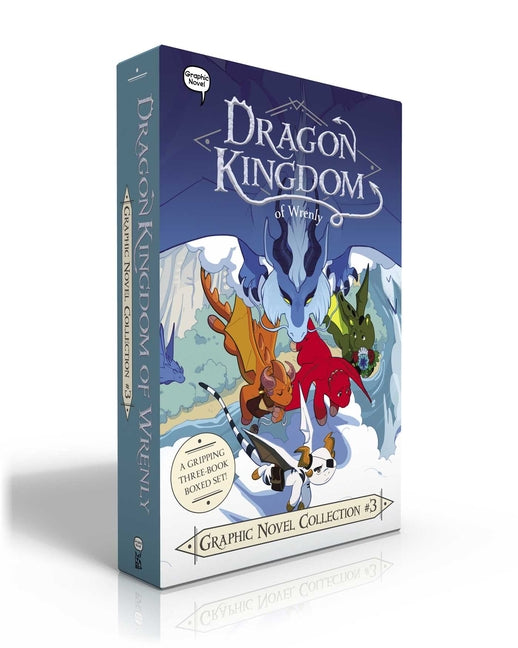 Book cover for Dragon Kingdom of Wrenly Graphic Novel Collection #3 (Boxed Set): Cinder's Flame; The Shattered Shore; Legion of Lava