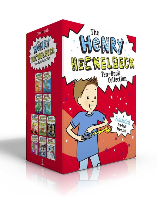Book cover for Henry Heckelbeck Ten-Book Collection (Boxed Set): Henry Heckelbeck Gets a Dragon; Never Cheats; And the Haunted Hideout; Spells Trouble; And the Race
