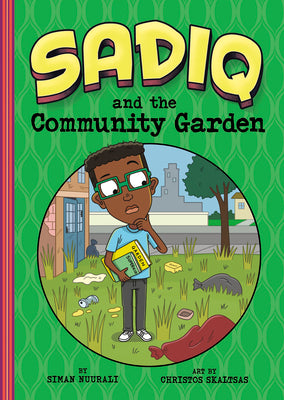 Book cover for Sadiq and the Community Garden