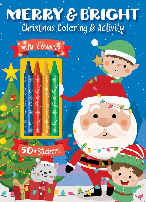 Book cover for Merry & Bright! Christmas Coloring
