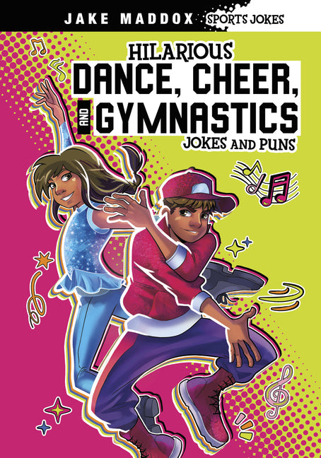 Book cover for Hilarious Dance, Cheer, and Gymnastics Jokes and Puns