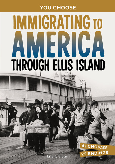 Book cover for Immigrating to America Through Ellis Island: A History-Seeking Adventure