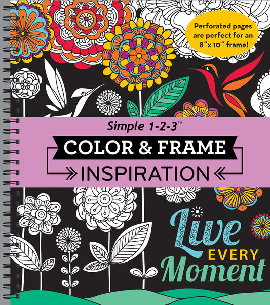Book cover for Color & Frame - Inspiration (Adult Coloring Book)