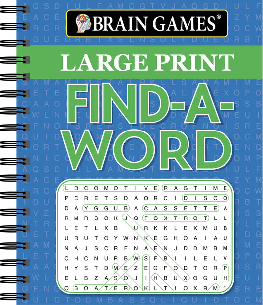 Book cover for Brain Games - Large Print Find a Word