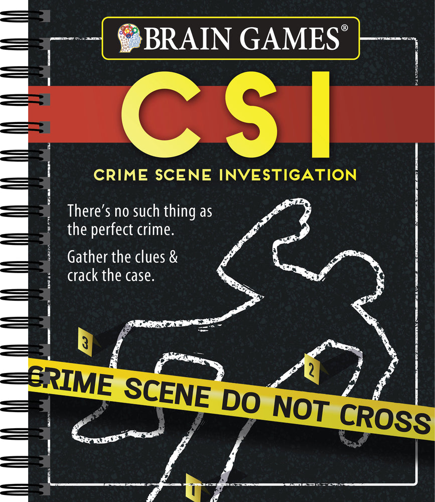 Book cover for Brain Games - Crime Scene Investigation (Csi) Puzzles