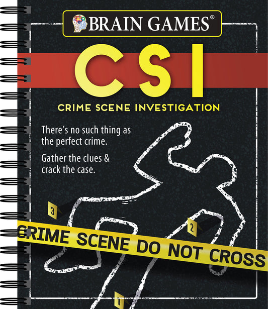 Book cover for Brain Games - Crime Scene Investigation (Csi) Puzzles