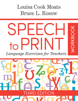 Book cover for Speech to Print Workbook: Language Exercises for Teachers