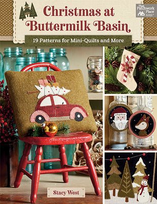 Book cover for Christmas at Buttermilk Basin: 19 Patterns for Mini-Quilts and More
