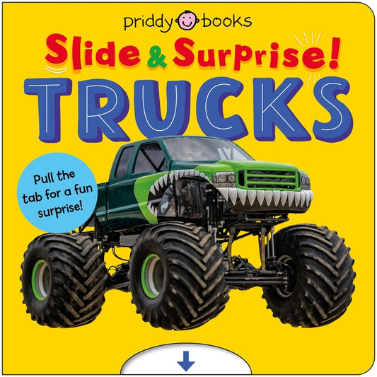 Book cover for Trucks and Things That Go (Slide & Surprise)