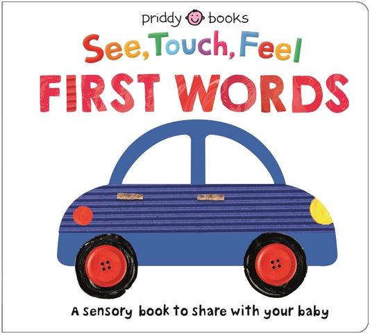 Book cover for See Touch Feel: First Words: A Sensory Book to Share with Your Baby