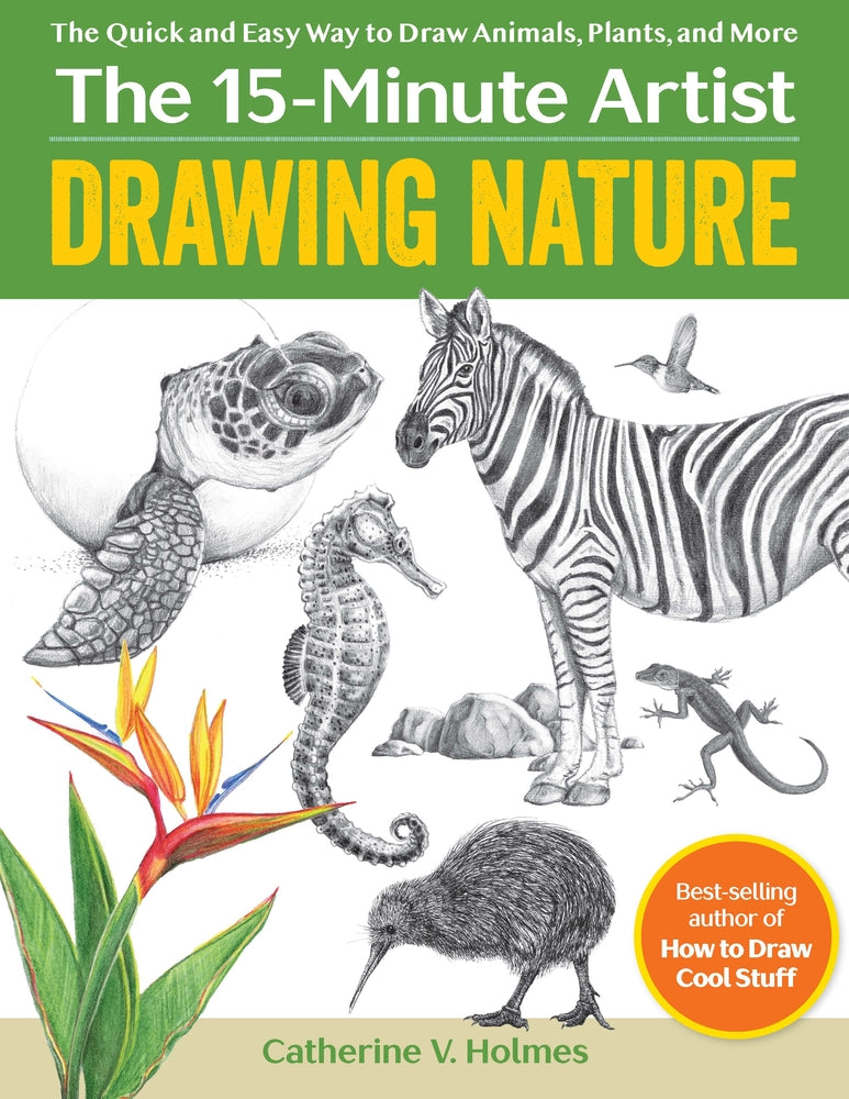 Book cover for Drawing Nature: The Quick and Easy Way to Draw Animals, Plants, and More