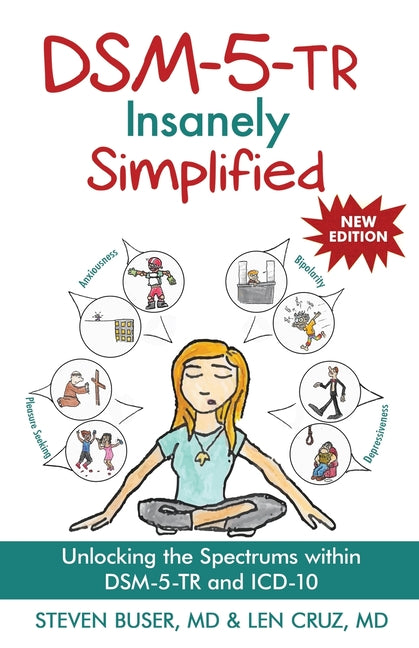 Book cover for DSM-5-TR Insanely Simplified: Unlocking the Spectrums within DSM-5-TR and ICD-10