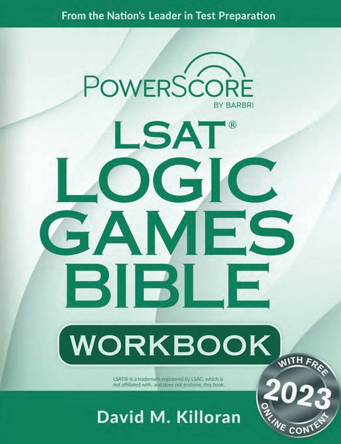 Book cover for Powerscore LSAT Logic Games Bible Workbook